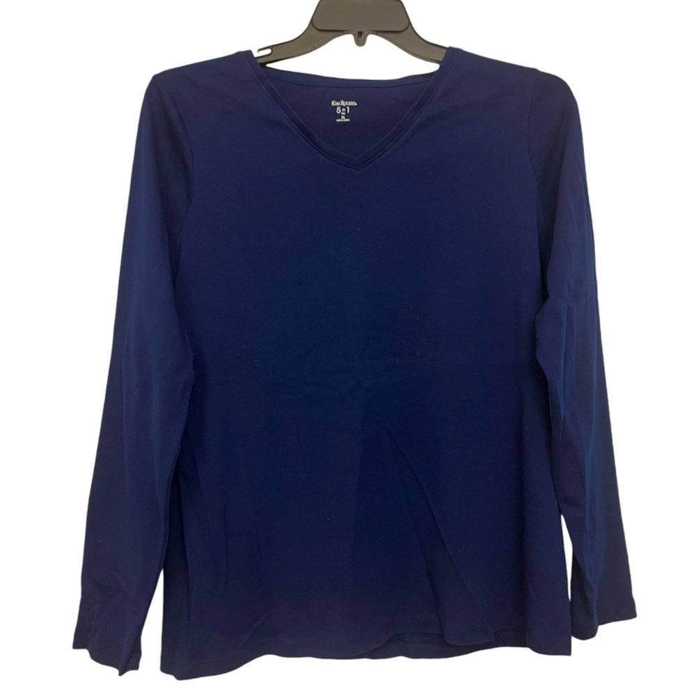 Kim Rogers 5-in-1 Navy Long Sleeved Tshirt, Women’s Size XL, EUC